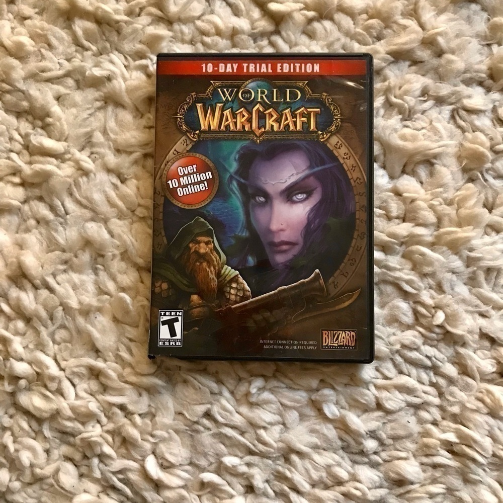 World of Warcraft free trail DVD Blizzard